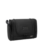 Lieblingstasche Tumi Alpha hanging travel kit in black ballistic nylon with zippered compartments and metal logo