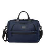 Lieblingstasche Tumi Alpha medium 15-inch navy blue ballistic nylon briefcase with leather handles and shoulder strap