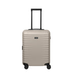 Lieblingstasche UPGRADE 4w Trolley S23 in beige with a hard shell, telescopic handle, and four spinner wheels.