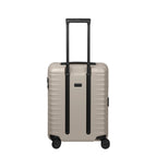 Lieblingstasche UPGRADE 4w Trolley S23 in a sleek beige hard-shell design with black telescopic handle and wheels.