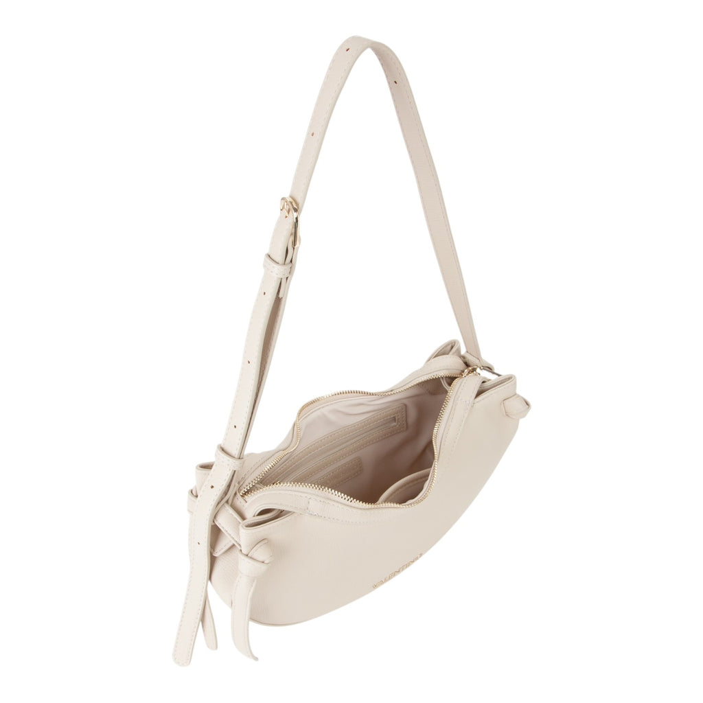 Lieblingstasche Win Re cream leather shoulder bag with adjustable strap and zip closure.