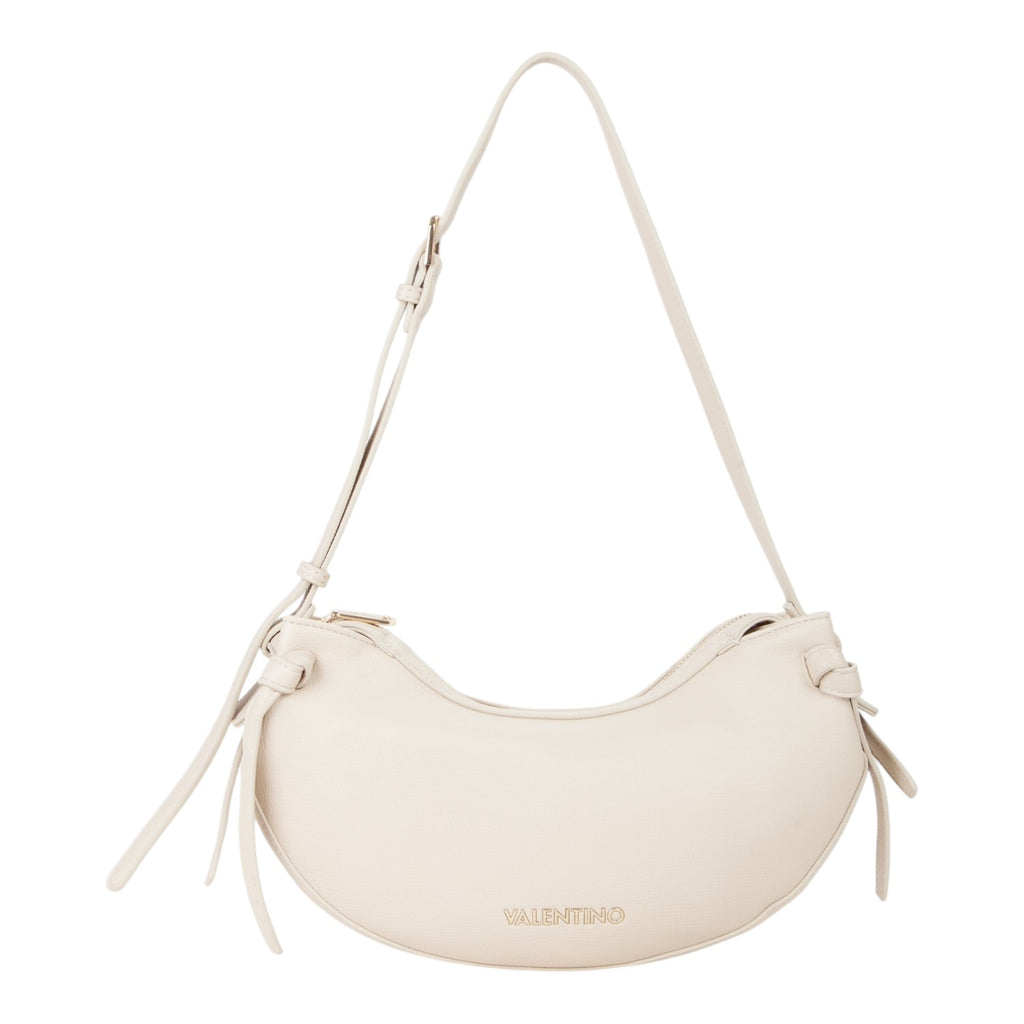 Lieblingstasche Win Re cream leather crescent shoulder bag with knotted details and gold logo