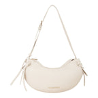Lieblingstasche Win Re cream leather crescent shoulder bag with knotted details and gold logo