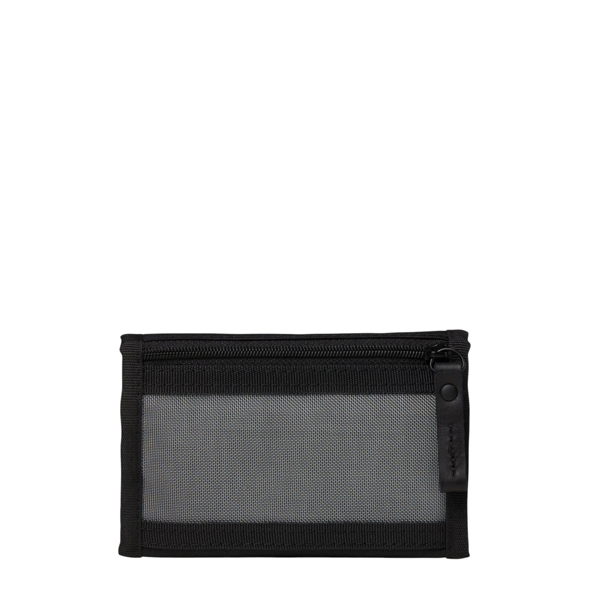 Lieblingstasche black wallet in Scandi style with a transparent mesh window and secure zipper closure