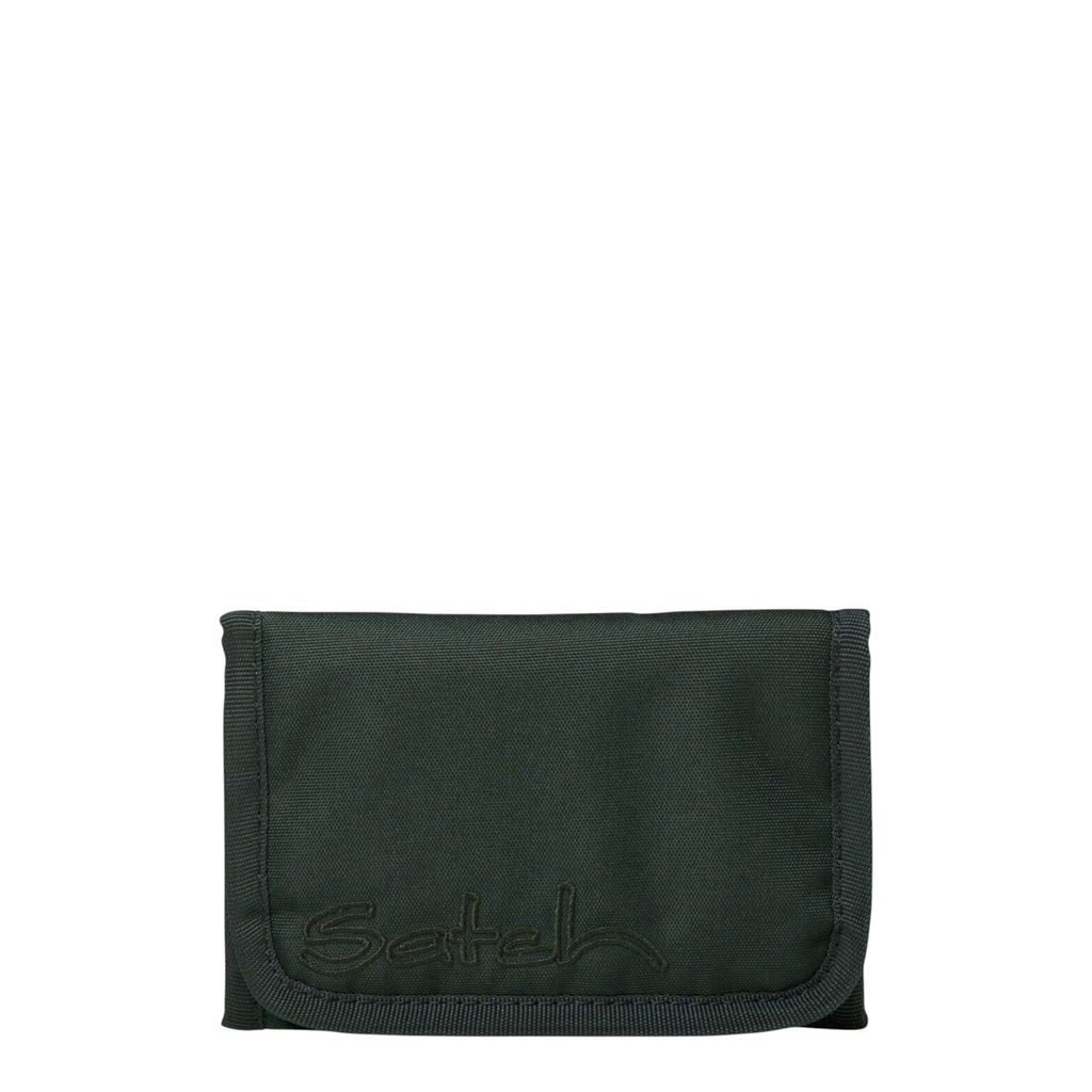 Lieblingstasche Skandi style dark green wallet with Satch logo and durable fabric construction
