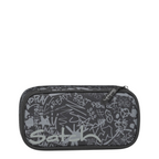 Lieblingstasche Satch Schlamperbox pencil case in grey with black graffiti print and durable recycled material