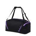 Lieblingstasche satch black and purple sports bag with adjustable straps and spacious main compartment