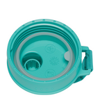 Lieblingstasche satch XL plastic water bottle lid in turquoise with integrated carry loop and leak-proof seal