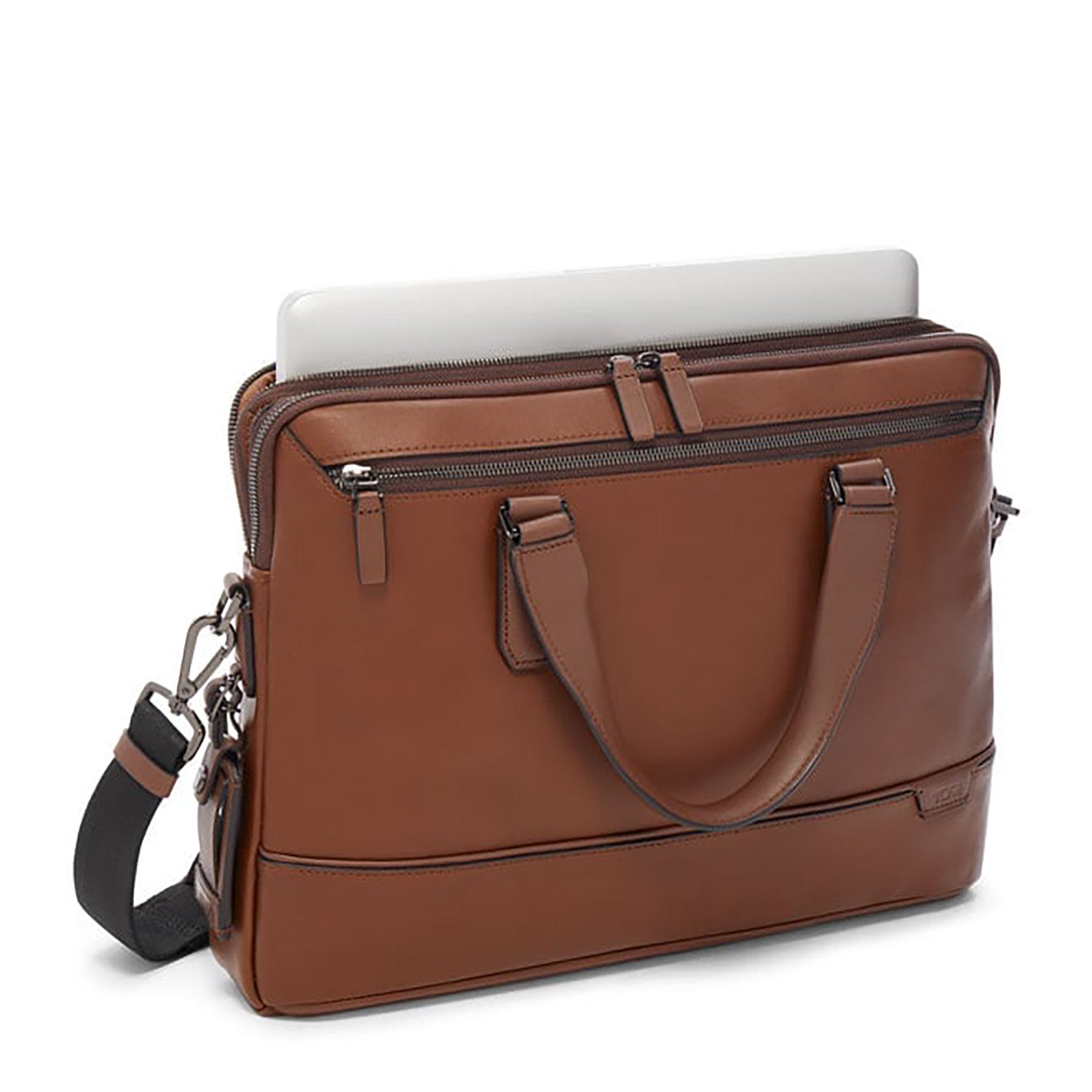 Tumi Harrison Leather Sycamore Slim Brief