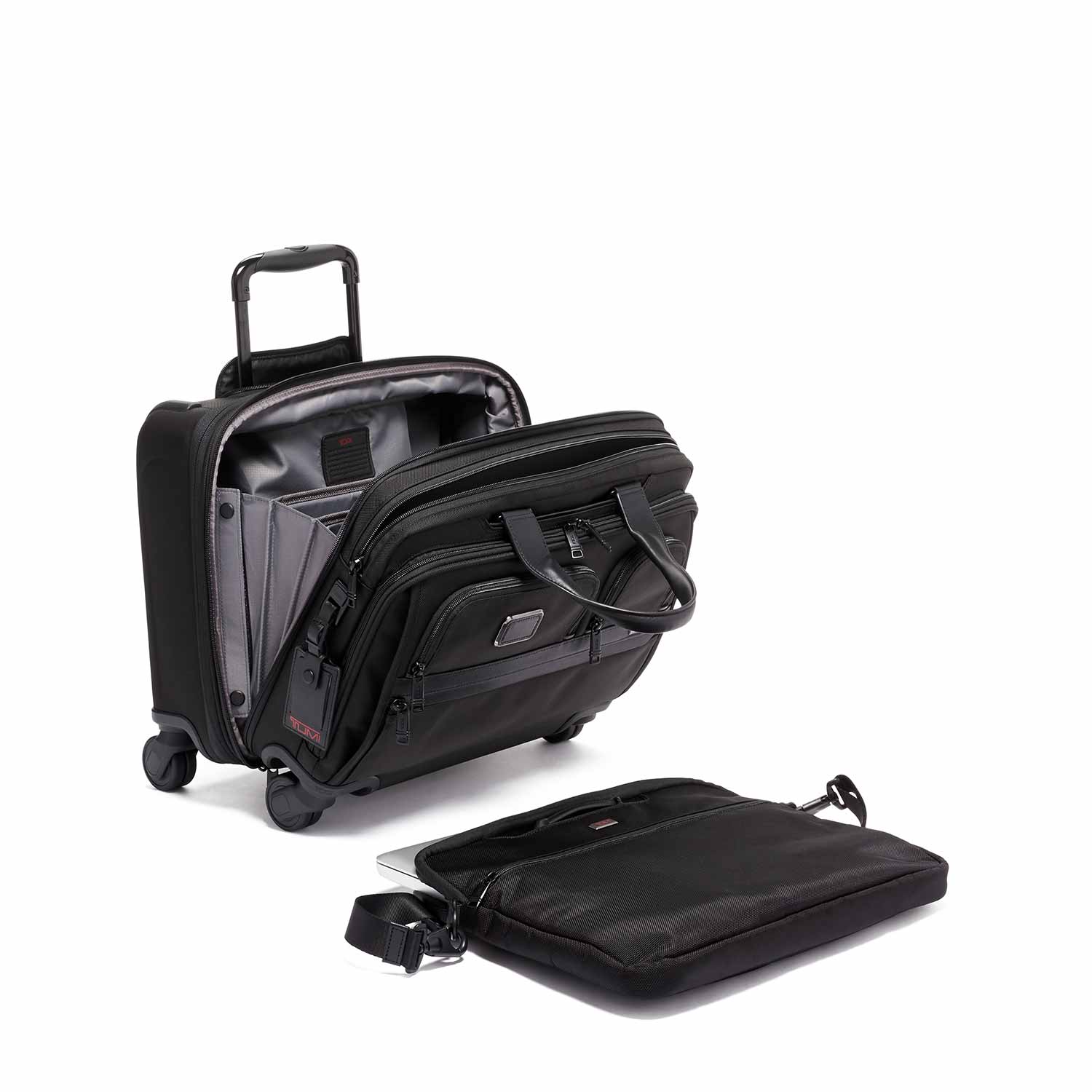 Tumi Alpha DLX 4 Wheeled Laptop Case Brief