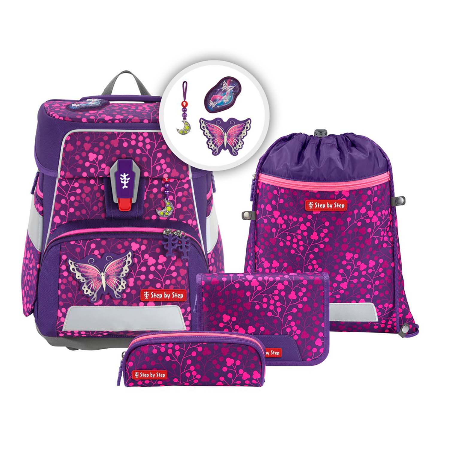 Step-by-Step_Space-SHINE-Schulranzen-Set_00213554_Butterfly-Night-Ina_03 Step by Step Space SHINE satchel set