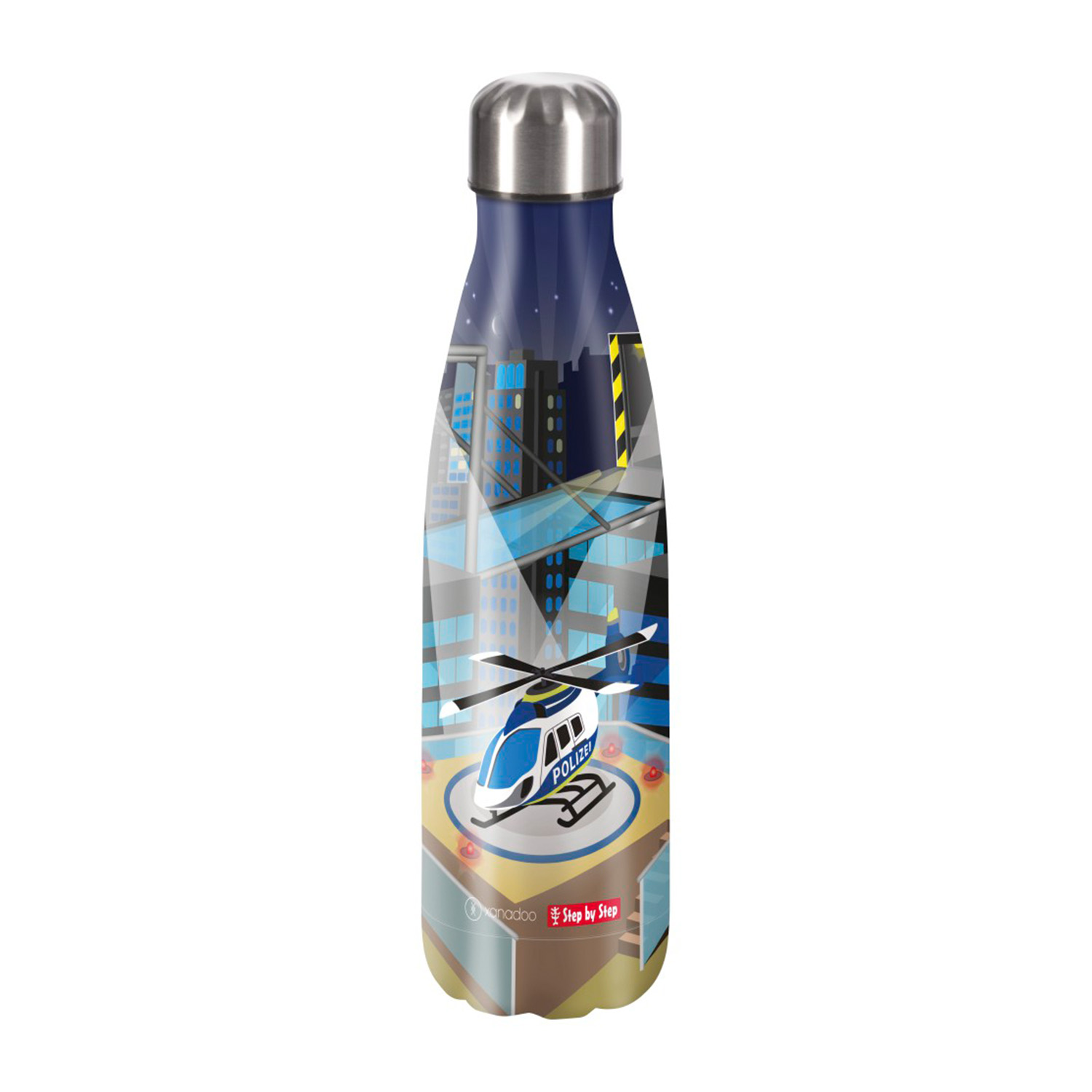 Step-by-Step_Edelstahl-Trinkflasche_00213548_Helicopter-Sam Step by Step Edelstahl-Trinkflasche